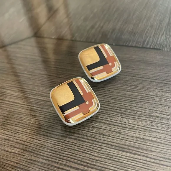 Vintage Avon 1987 “Porcelain Expressions” Diamond Shaped with Brown & Black - Picture 4 of 16